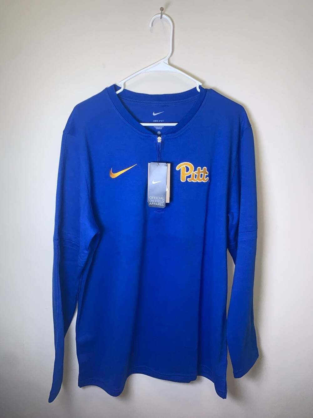 Nike Pitt Panthers Royal Blue Dri-FIT Half-Zip Pullover